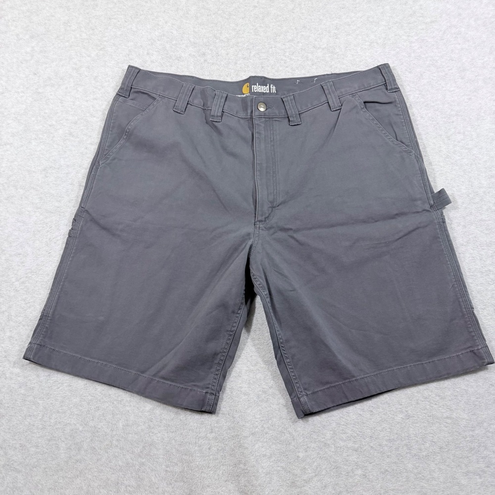 Carhartt Cargo Work Shorts Mens 44 Gray NWT Relaxed Fit Rugged Flex Canvas 11in